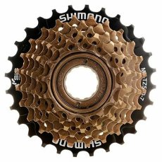 7-kolo SHIMANO MF-TZ500 14-28 zubů, hnědé/černé v krabičce