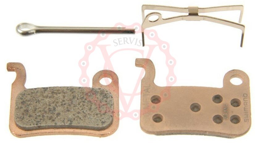 Brzdové destičky SHIMANO M06-MX metal, v krabičce