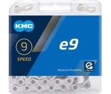 Řetěz KMC e9 E-bike stříbrný v krabičce 122 čl.
