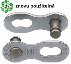 Spojka řetezu KMC 6/7/8R EPT povrch, šedý