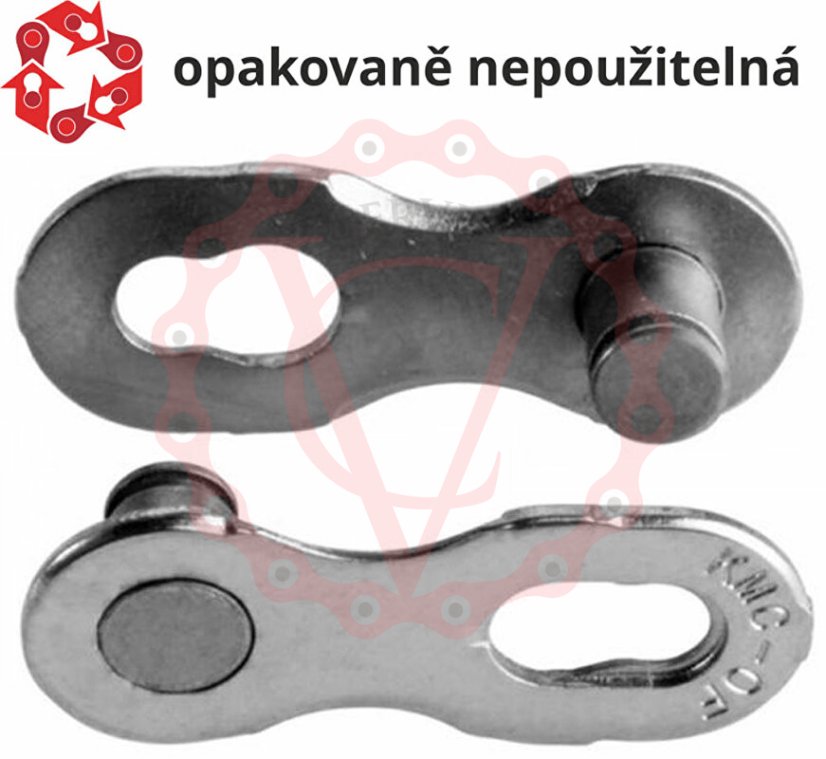 Spojka řetězu KMC 12NR EPT- Silver