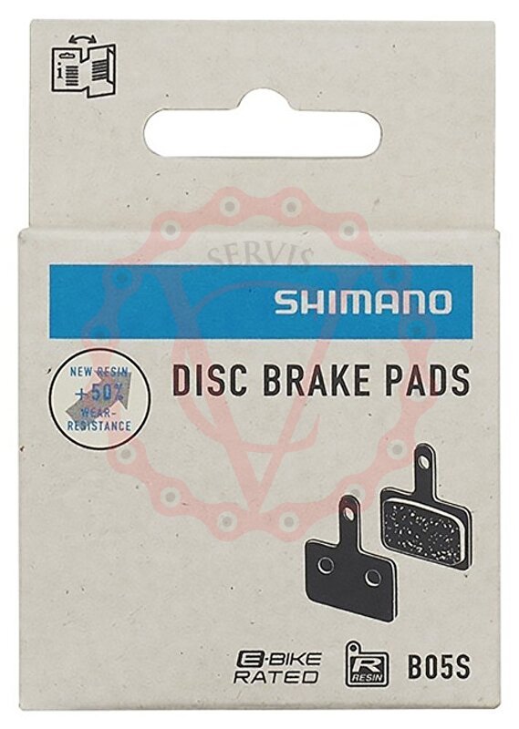 Brzdové destičky SHIMANO B05S-RX polymer, v krabičce