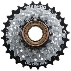 6-kolo SHIMANO MF-TZ510 14-28 zubů, stříbrné/černé, v krabičce