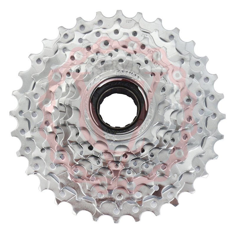 8-kolo SUNRACE 13-32 zubů, chrom, index, pro E-bike, v krabičce