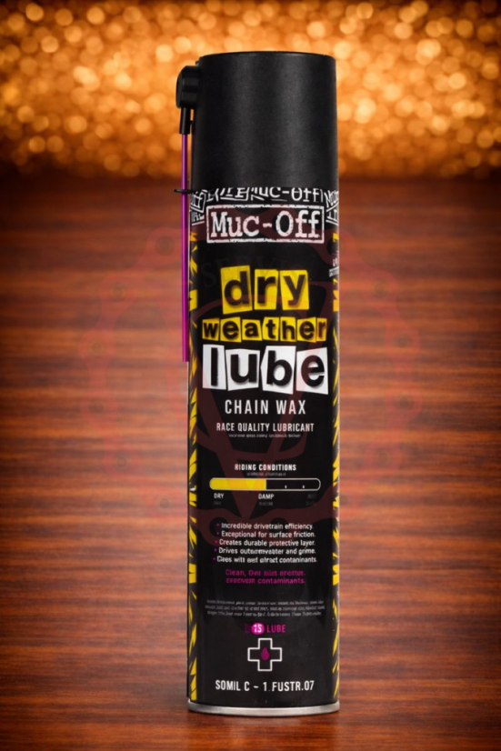 MUC-OFF DRY CHAIN LUBE 400 ml - Mazivo na řetěz s teflonem do sucha