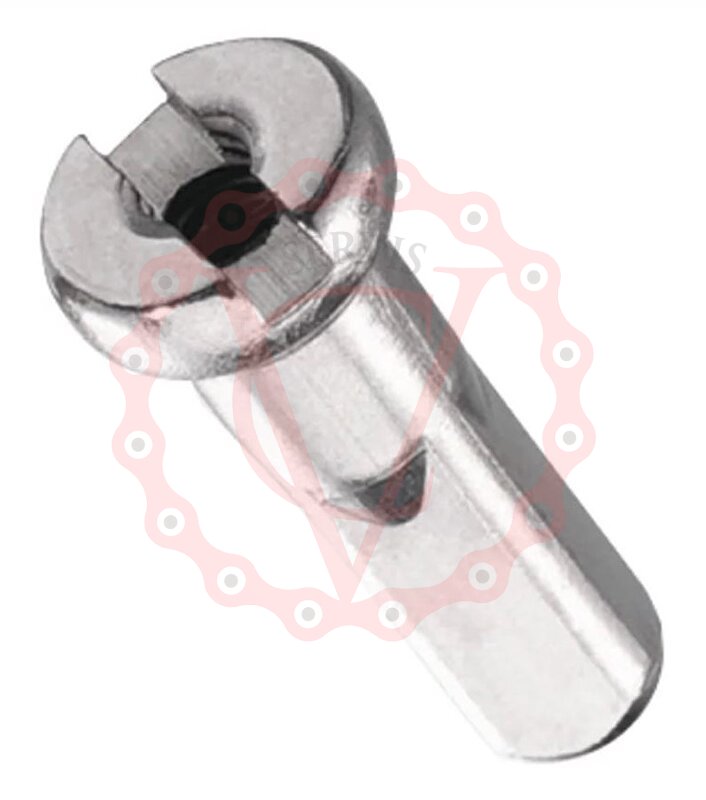 Nipl MACH1 M2 12mm mosaz stříbrný