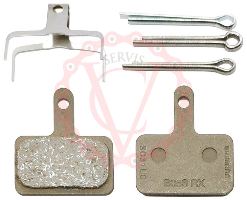 Brzdové destičky SHIMANO B05S-RX polymer, v krabičce