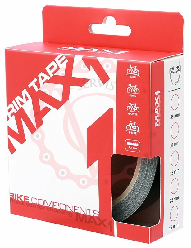 Ráfková páska MAX1 Tubeless 22 mm