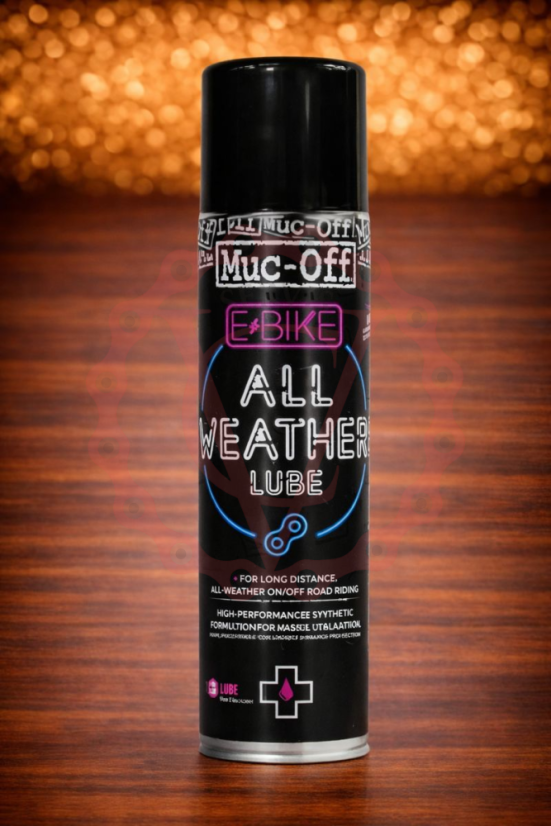 MUC-OFF E-BIKE ALL-WEATHER LUBE 250 ml - Mazivo na řetěz elektrokol do každého počasí