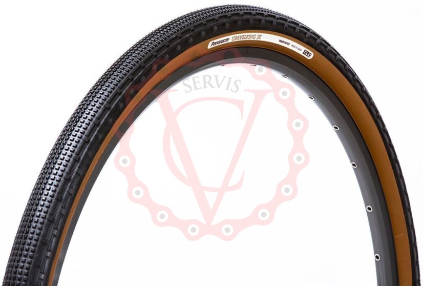 Plášť PANARACER GravelKing SK 700x43C 126TPI černá/hnědá