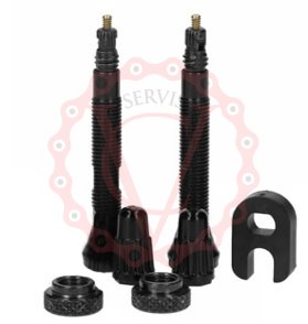 Bezdušové ventilky Pirelli 60mm, černé, 2 ks