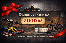 Dárkový poukaz 2 000 Kč na nákup v e-shopu CykloVotava