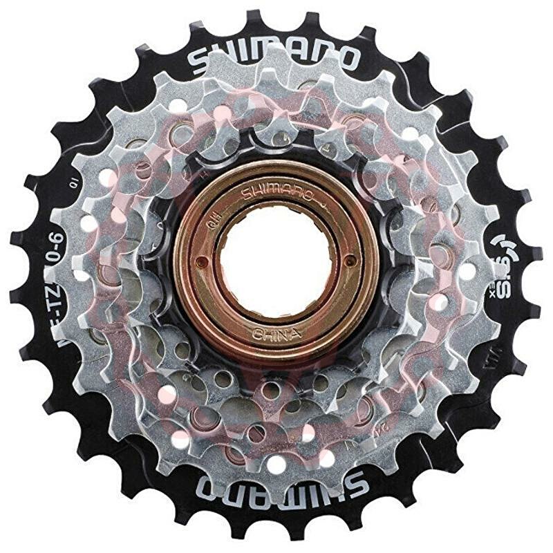 6-kolo SHIMANO MF-TZ510 14-28 zubů, stříbrné/černé, v krabičce 6-kolo SHIMANO MF-TZ510 14-28 zubů, stříbrné/černé, v krabičce