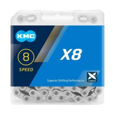 Řetěz KMC X-8.93 stř/šedý v krabičce, 114 čl.