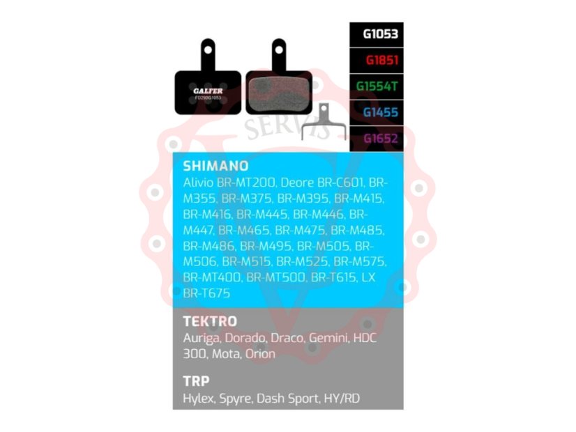 Galfer FD293 Standard G1053 brzdové destičky pro Shimano/Tektro/TRP