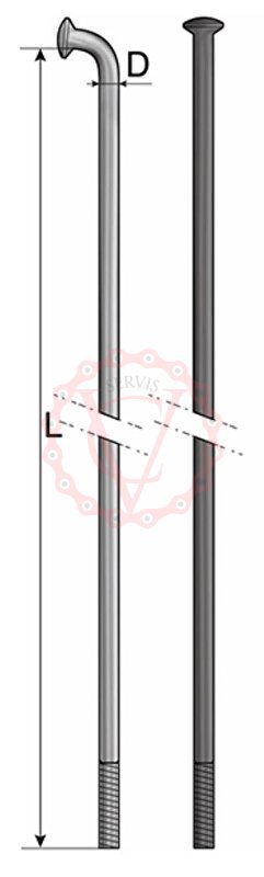 Drát MACH1 nerez černý 298mm