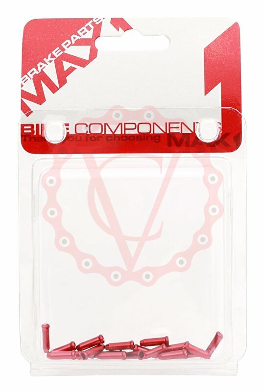 Koncovka lanka MAX1 Alu červená balení 20ks