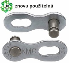 Spojka řetezu KMC 6/7/8R EPT povrch, šedý